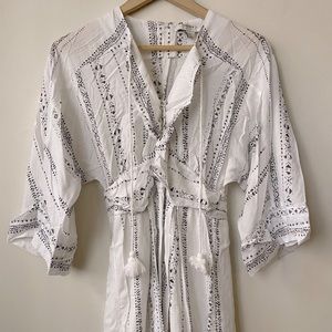 Forever 21 Bohemian White Dress (Small)